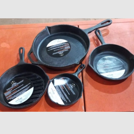 Kit 4 sartenes de hierro